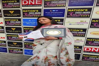 Hazaribag Shikha won National Choice Award under Local for Vocal in Art and Culture Event