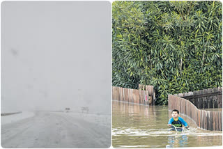 California storm leaves at least two dead  Heavy rain in California  ಚಂಡಮಾರುತಕ್ಕೆ ಕ್ಯಾಲಿಪೋರ್ನಿಯಾ ತತ್ತರ  ಸಾವಿರಾರೂ ನಿವಾಸಿಗಳು ಸ್ಥಳಾಂತರ  ಅಮೆರಿಕದ ಕ್ಯಾಲಿಫೋರ್ನಿಯಾದಲ್ಲಿ ಪ್ರವಾಹ  ಸಾವಿರಾರು ಜನರನ್ನು ಸುರಕ್ಷಿತ  ನಿರಂತರ ಮಳೆಯಿಂದಾಗಿ ಕ್ಯಾಲಿಫೋರ್ನಿಯಾ ಪ್ರವಾಹ  ಪ್ರವಾಹ ಮತ್ತು ಭೂಕುಸಿತಕ್ಕೆ ಗುರಿ  ಉತ್ತರ ಕ್ಯಾಲಿಫೋರ್ನಿಯಾವು ಚಂಡಮಾರುತ  ಅನಾನಸ್ ಎಕ್ಸ್‌ಪ್ರೆಸ್ ಚಂಡಮಾರುತ