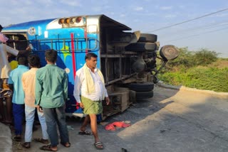 Bus  accident in Davangere