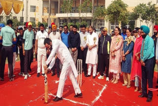 Cabinet Minister Meet Hayer inaugurated the All AICS Cricket Tournament