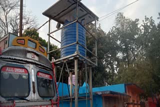 Bagodar police station beside water tank becomes useless