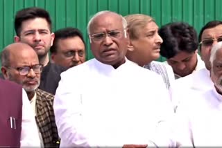 "When we raise the Adani issue, our mics switched off," says Kharge