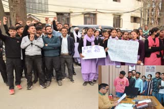 JBT trainees Protest in Kullu and Mandi