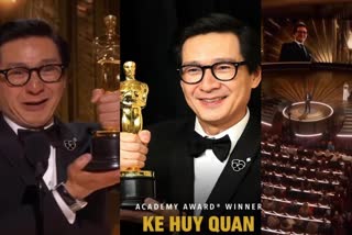 Ke Huy Quan Becomes Emotional  Mom I Just Won An Oscar  Best Supporting Actor Ke Huy Quan Emotional  Ke Huy Quan at the Oscars  അമ്മേ ഞാൻ ഇതാ ഓസ്‌ക്കർ നേടിയിരിക്കുന്നു  മികച്ച സഹനടനായി തിരഞ്ഞെടുക്കപ്പെട്ട കീ ഹൂ ക്വാന്‍  എവരിത്തിംഗ് എവരിവെയര്‍ ഓള്‍ അറ്റ് വണ്‍സ്  95ാമത് ഓസ്‌കര്‍ പുരസ്‌കാര വേദി  ലോസ് ഏഞ്ചല്‍സ്  കീ ഹൂ ക്വാന്‍  Oscar 2023