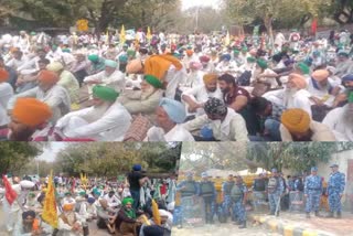 पंजाब के किसानों का केंद्र सरकार के खिलाफ प्रदर्शन