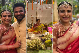 Swara Bhasker looks ethereal as Telugu bride, dons red saree with mathapatti and flowers in hair