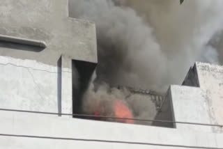 A terrible fire broke out in the hosiery factory of Ludhiana