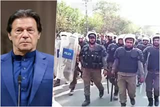 Heavy Police deployed outside Imran Khan House after Court issues arrest warrant in Toshakhana Case