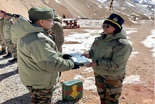 Lt Gen Upendra Dwivedi Visits In Ladakh Sector