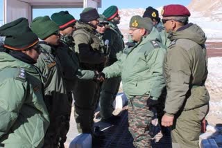 Northern Army Commander visits forward area in Ladakh