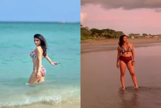 Amala paul and Mounika roy hot bikini gallery