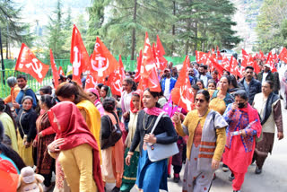 CITU protests in Dhalpur