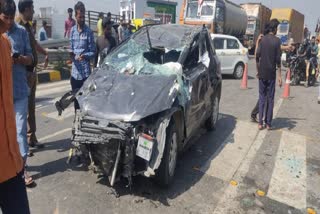 Horrific video of another road accident at the place of Rishabh Pant car accident