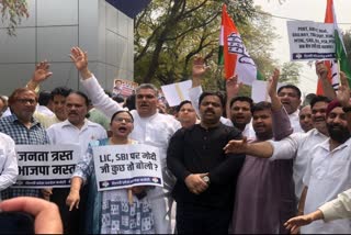दिल्ली कांग्रेस ने किया LG आवास का घेराव