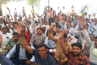 Vidyarthi Mitra dandi yatra reached Jaipur, demands to include in Rajasthan Contractual Hiring Rules