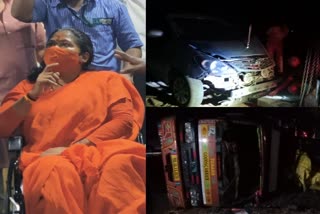 Union Minister Sadhvi Niranjana Jyoti's car accident near Vijayapur