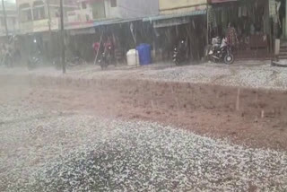 Hail rain in Vikarabad