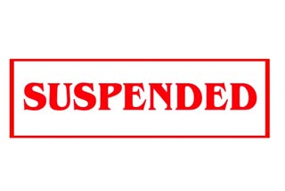 suspended