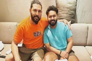 yuvraj with rishabh pant