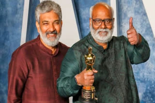 Team RRR arrives in Hyderabad: SS Rajamouli- wife Rama, Keeravaani and family back from Oscars