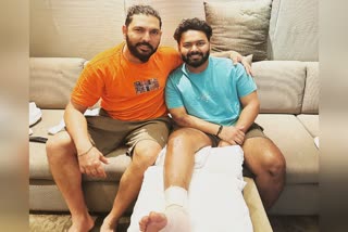 champion is going to rise again Yuvraj Singh meet Rishabh Pant