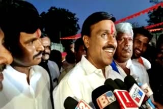 janardhana Reddy spoke to reporters.