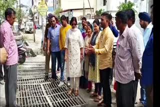 Mayor inspected Shivaji Nagar