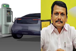 Minister Senthil Balaji said that a charging station for electric vehicles will be set up in Tamil Nadu