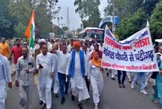 Haryana Nambardars Padyatra