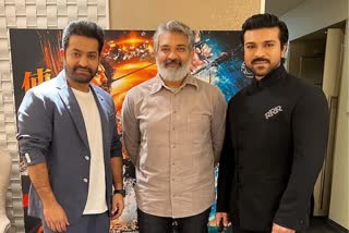 SS Rajamouli  Jr NTR and Ram Charan