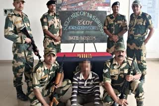 BSF arrest one Bangladeshi National at Petrapole for Cross Border Gold Smuggling