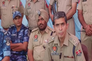 Press conference held by SSP Rural Satinder Singh of Amritsar