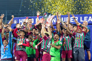 ISL Champions Return to Kolkata ETV BHARAT