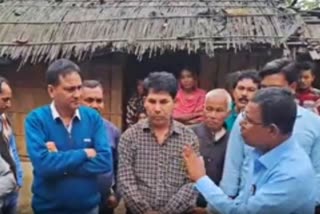 Bulu Chik Baraik faced Agitation during Didir Suraksha Kawach campaign in a Village of Jalpaiguri