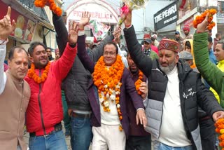 Congress celebration in Mussoorie