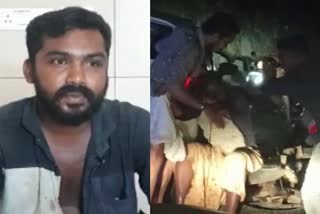 attacked motor bike Traveler  attacked motor bike Traveler accused arrested  ബൈക്ക് യാത്രികനെ മര്‍ദിച്ച രണ്ടുപേര്‍ പിടിയില്‍  കൊല്ലം