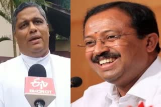 v muraleedharan against cpm and congress  thalassery bishop remark  v muraleedharan against cpm  വി മുരളീധരന്‍  ഇടതുപക്ഷത്തിനും കോണ്‍ഗ്രസിനുമെതിരെ വി മുരളീധരന്‍  ബിജെപി