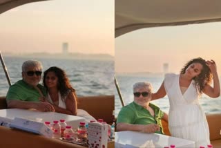 Ajith and Shalini romance in Cruise  Ajith and Shalini romance  Ajith and Shalini pics  Ajith and Shalini  Ajith and Shalini romantic moments in Cruise  ക്രൂസിൽ അജിത്തും ശാലിനിയും  പ്രണയ നിമിഷങ്ങൾ സമൂഹമാധ്യമങ്ങളിൽ പങ്കുവച്ച് ശാലിനി  ശാലിനി അജിത്ത്  ക്രൂസ് ബോട്ടിൽ  ശാലിനി അജിത്ത് കുമാർ  ക്രൂസ് ബോട്ടിൽ അജിത്തും ശാലിനിയും  ചെന്നൈ