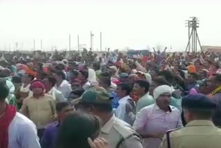 School Cleaners Association protest in raipur