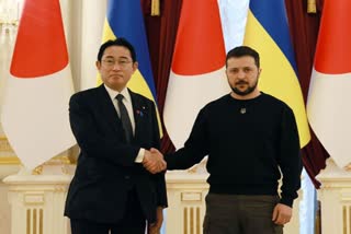 Japanese PM meets with Ukrainian President in Kyiv