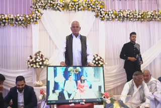 Virtual marriage ceremony in progress in Haryana