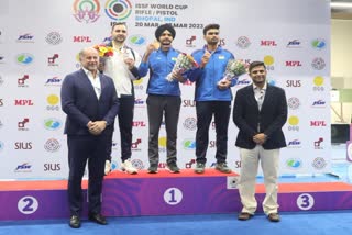 india won 2 medal in issf shooting world cup