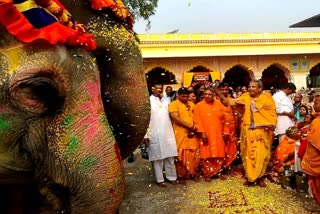 Gaj Poojan in Govind Devji temple