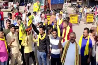 शेखपुरा में यूट्यूबर मनीष कश्यप का समर्थन में बिहार बंद