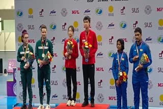 Rudrankksh Patil & Narmada Nitin win bronze medal in mixed team ISSF WC