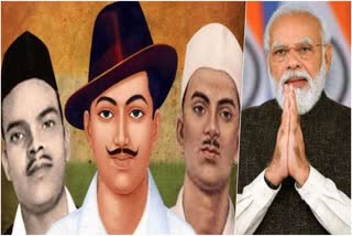 PM Narendra Modi pays Tribute to Bhagat Singh Sukhdev and Rajguru on Shaheed Diwas 2023