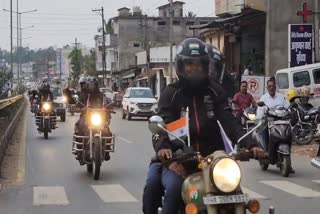CRPF women bikers reached Kondagaon