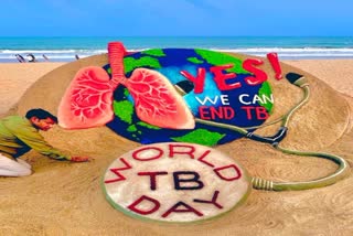 Sudarshan Pattnaik's sand art on World Tuberculosis Day 2023