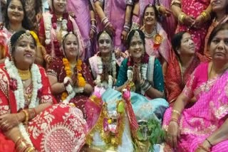 gangaur worshiped in house