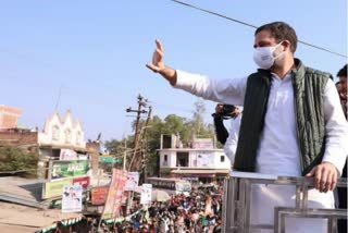 Rahul Gandhi in a rally (file Photo)